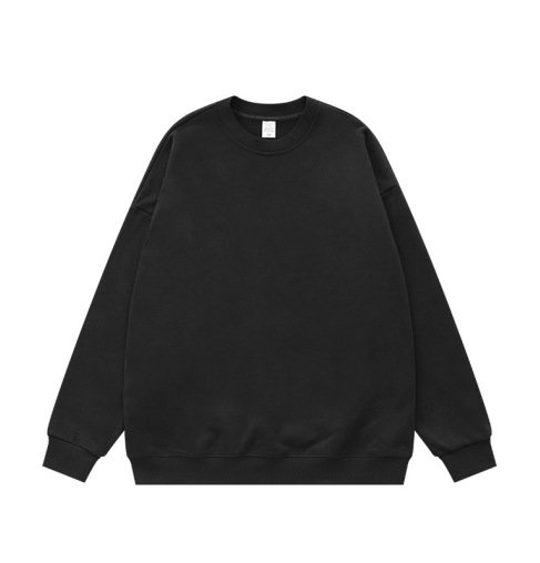 Fear of God ESSENTIALS Round Neck Black Sweatshirt