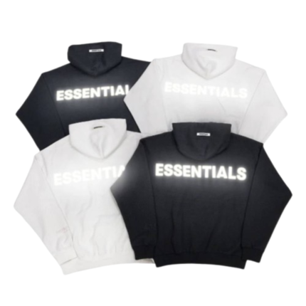 Essentials Reflective Letter Hoodie