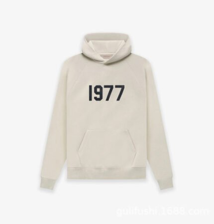 The signature 1977 Essentials Hoodie White