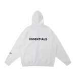 Fear of God Essentials White Hoodie