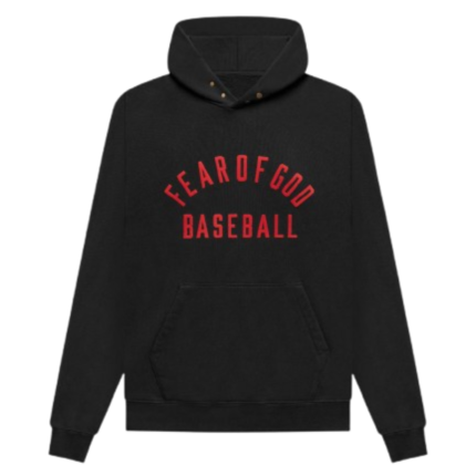 Baseball Hoodie Black